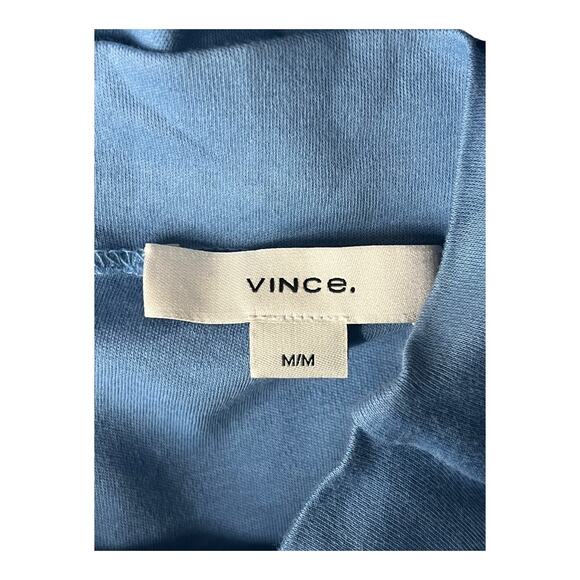 Vince Dress sleeveless mock neck knit blue size Medium M - Picture 5 of 7